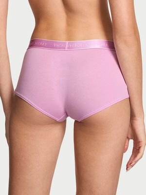 Logo Cotton Boyshort Panty
