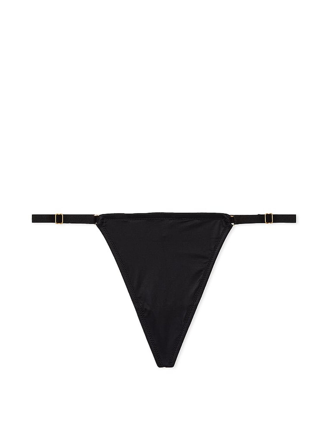 vs Very Sexy V-Hardware Adjustable V-String Panty Black 3 of 3 