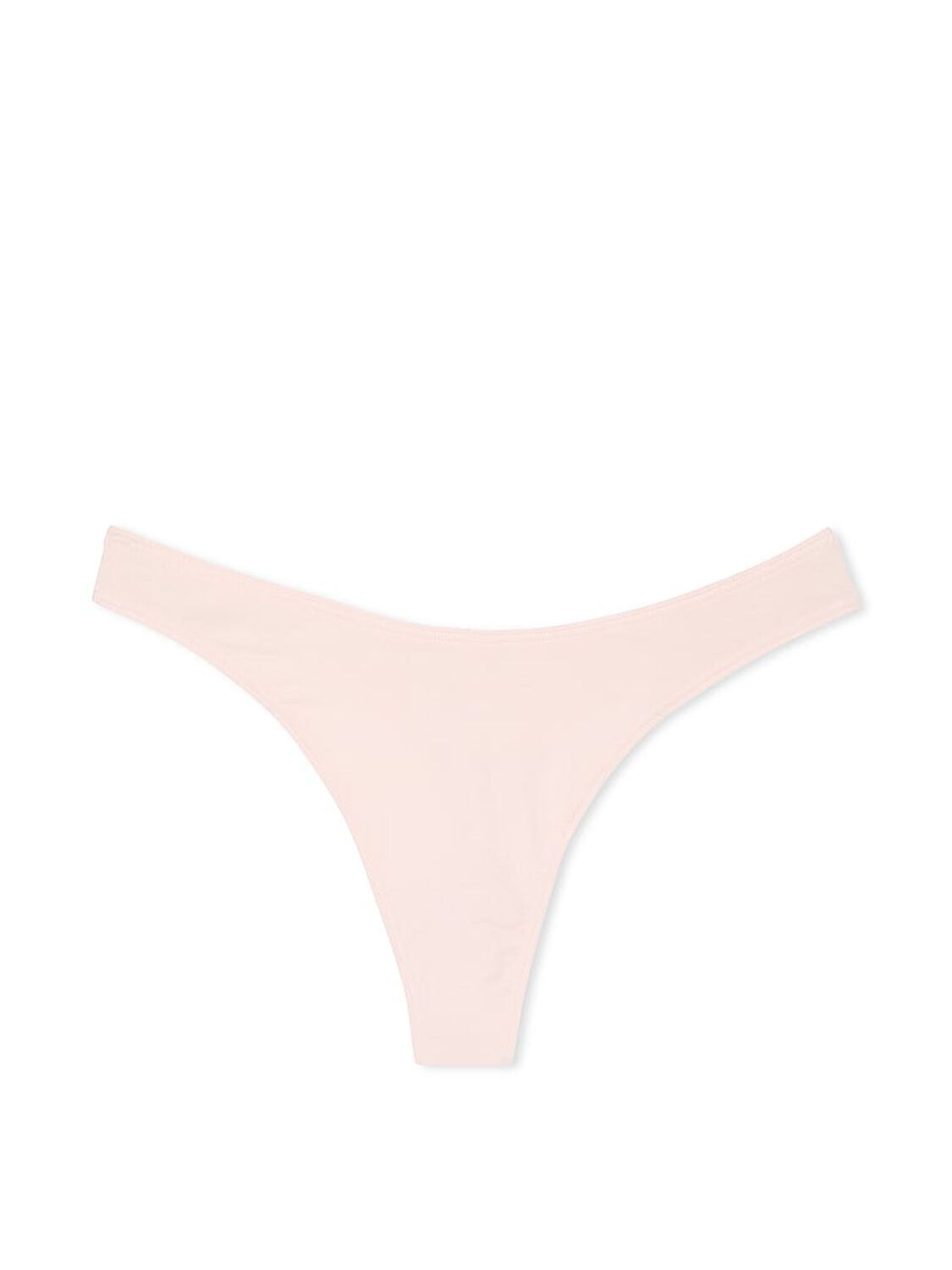 vs Victoria's Secret Stretch Cotton High-Leg Scoop Thong Panty Purest Pink 3 of 3 