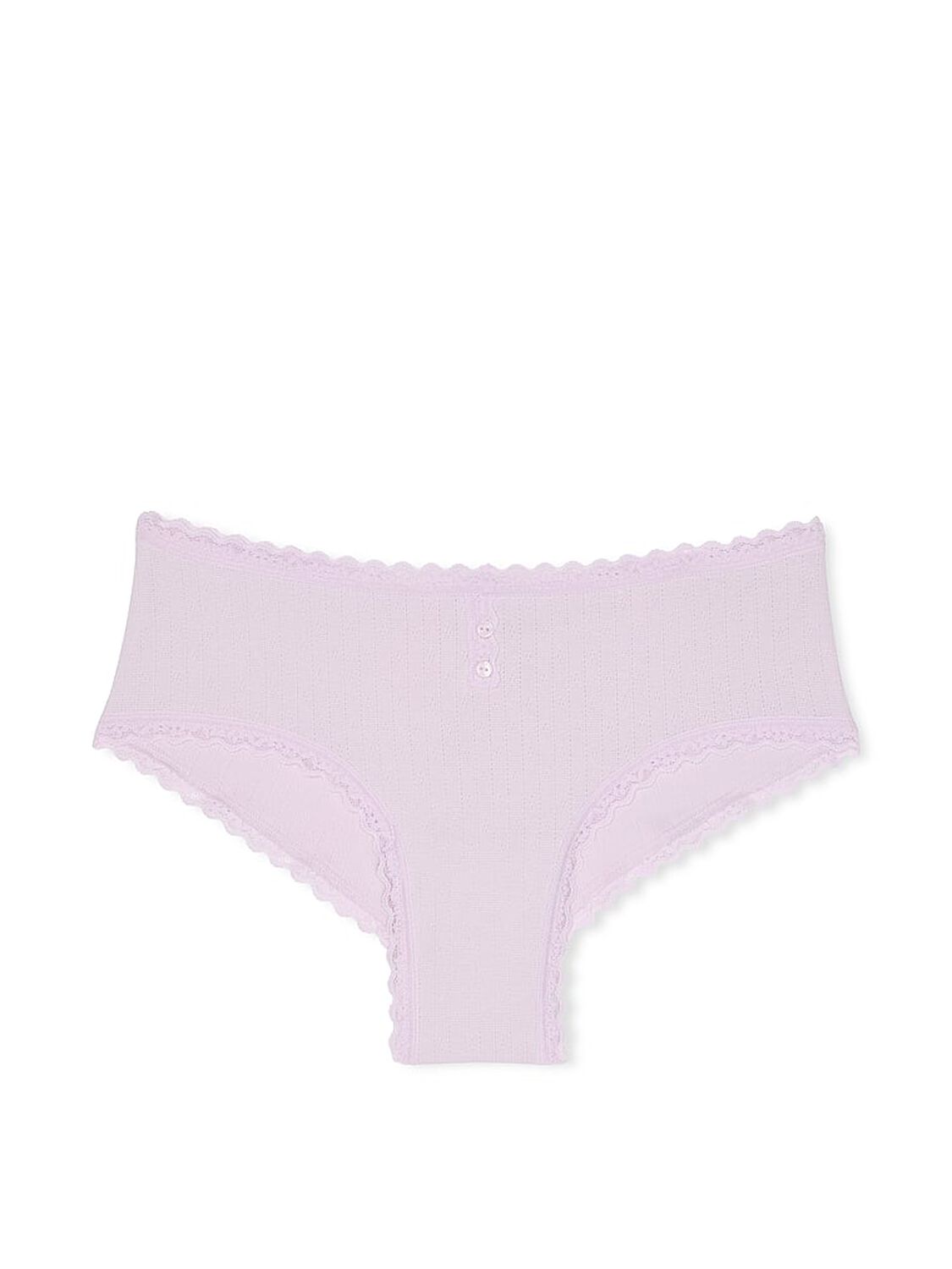 vs The Lacie Cotton Pointelle Lace-Trim Cheeky Panty 3 of 3 