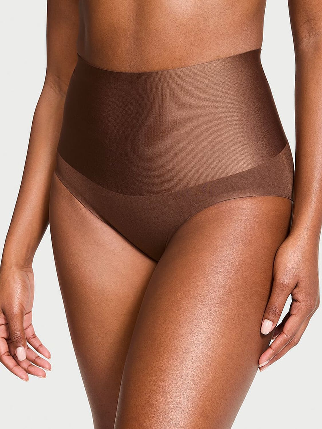 vs Body By Victoria Smoothing Shimmer Brief Panty Ganache 1 of 3 