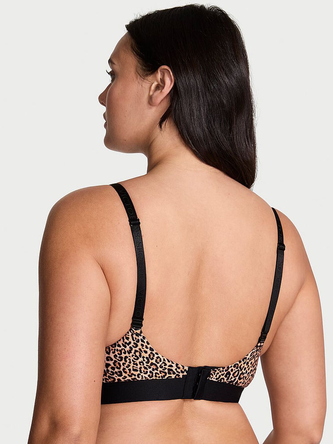 vs The T-Shirt Perfect Shape Shine Patch Push-Up Bra Leopard 2 of 3 