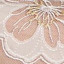 Peony Bridal Strappy Skirted Teddy, Coconut White, swatch