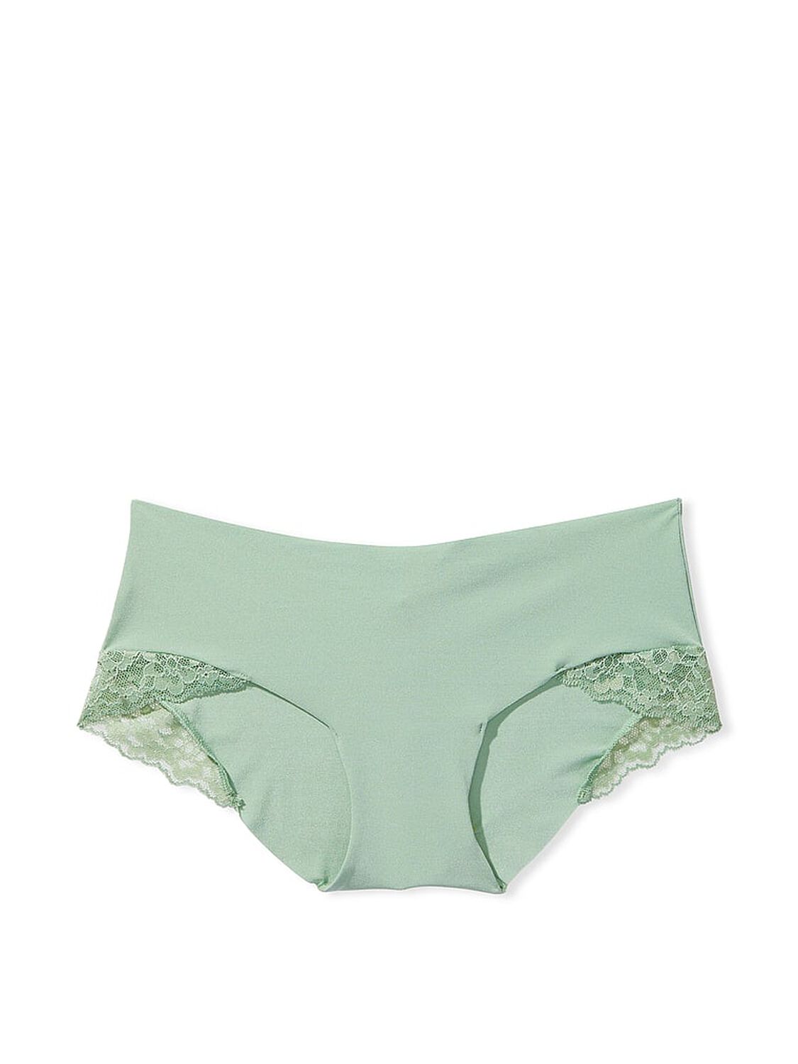 vs No-Show No-Show Lace-Trim Hiphugger Panty Green 3 of 3 