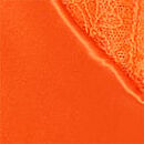 Shine Strap Lace Quarter-Cup Corset Top, Sunny Orange, swatch