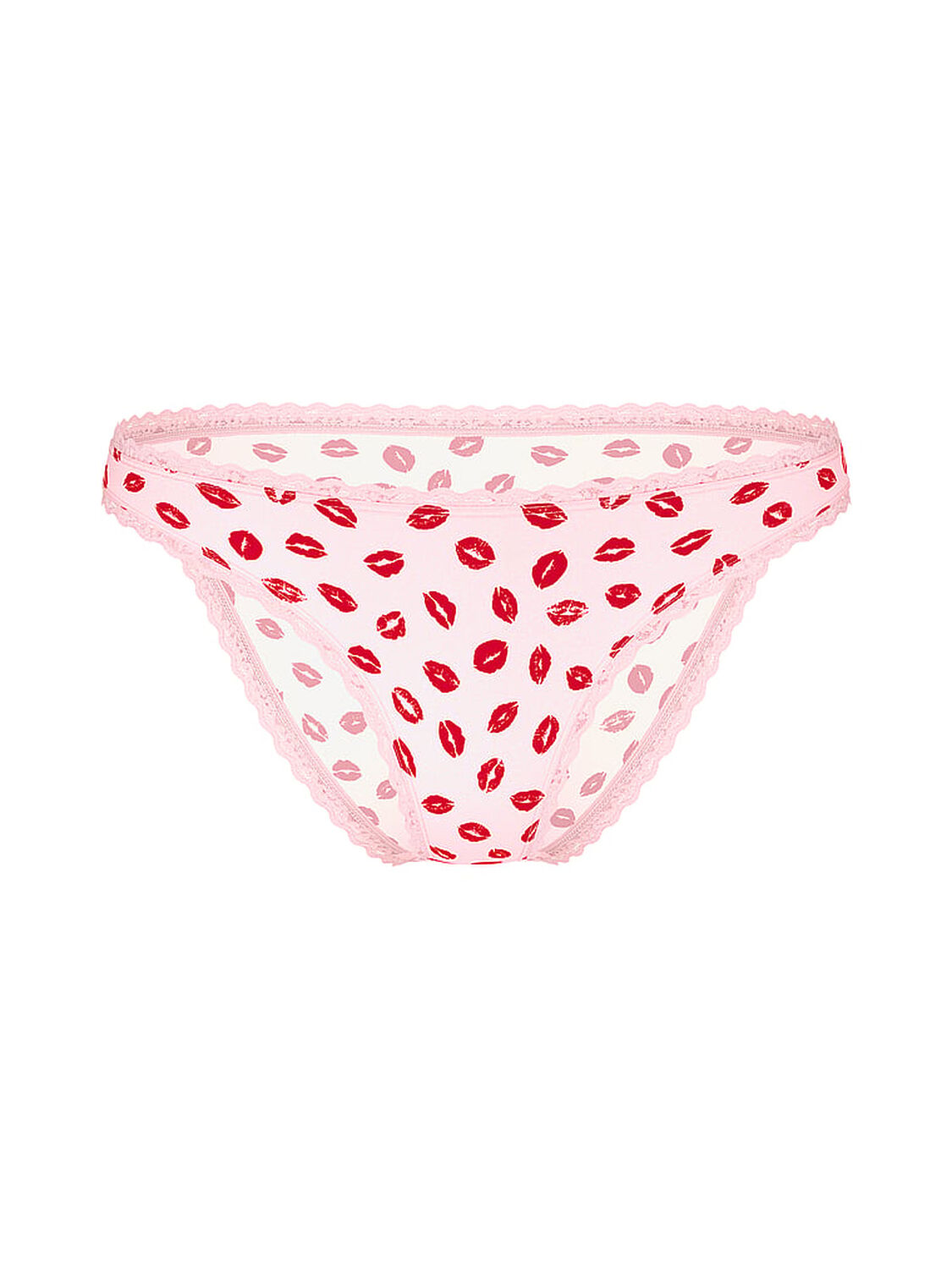 vs The Lacie Lace-Waist Bikini Panty Angel Pink Lips 1 of 2 