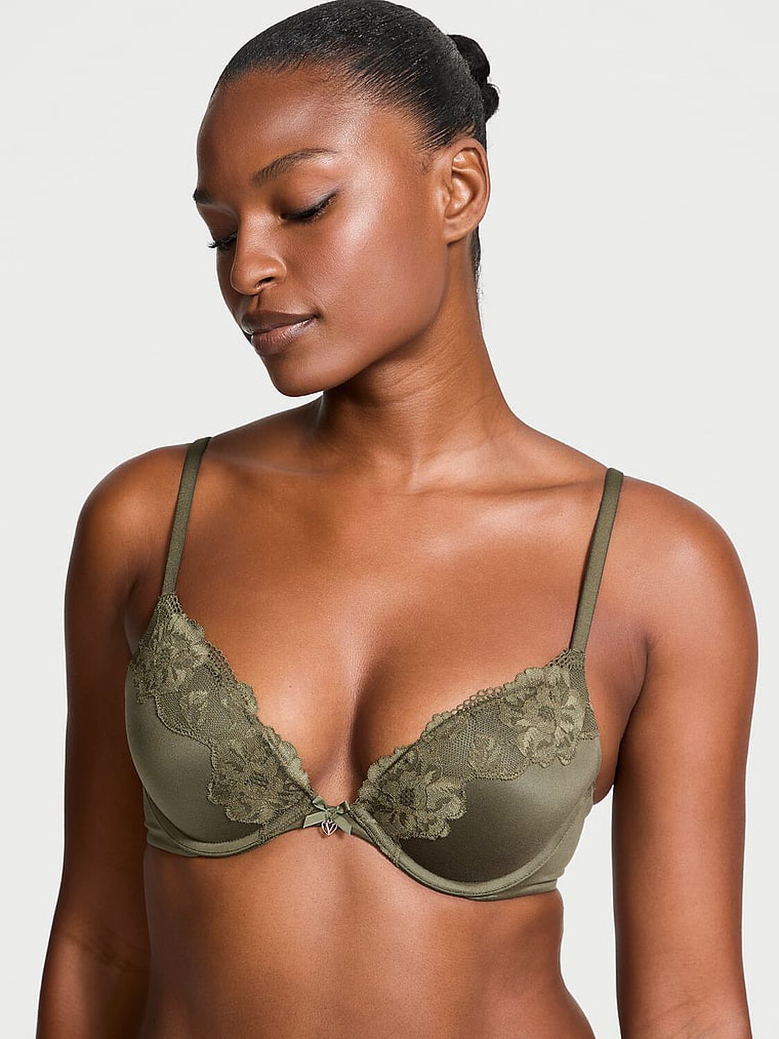 vs Body By Victoria Lace-Trim Push-Up Bra 1 of 3 