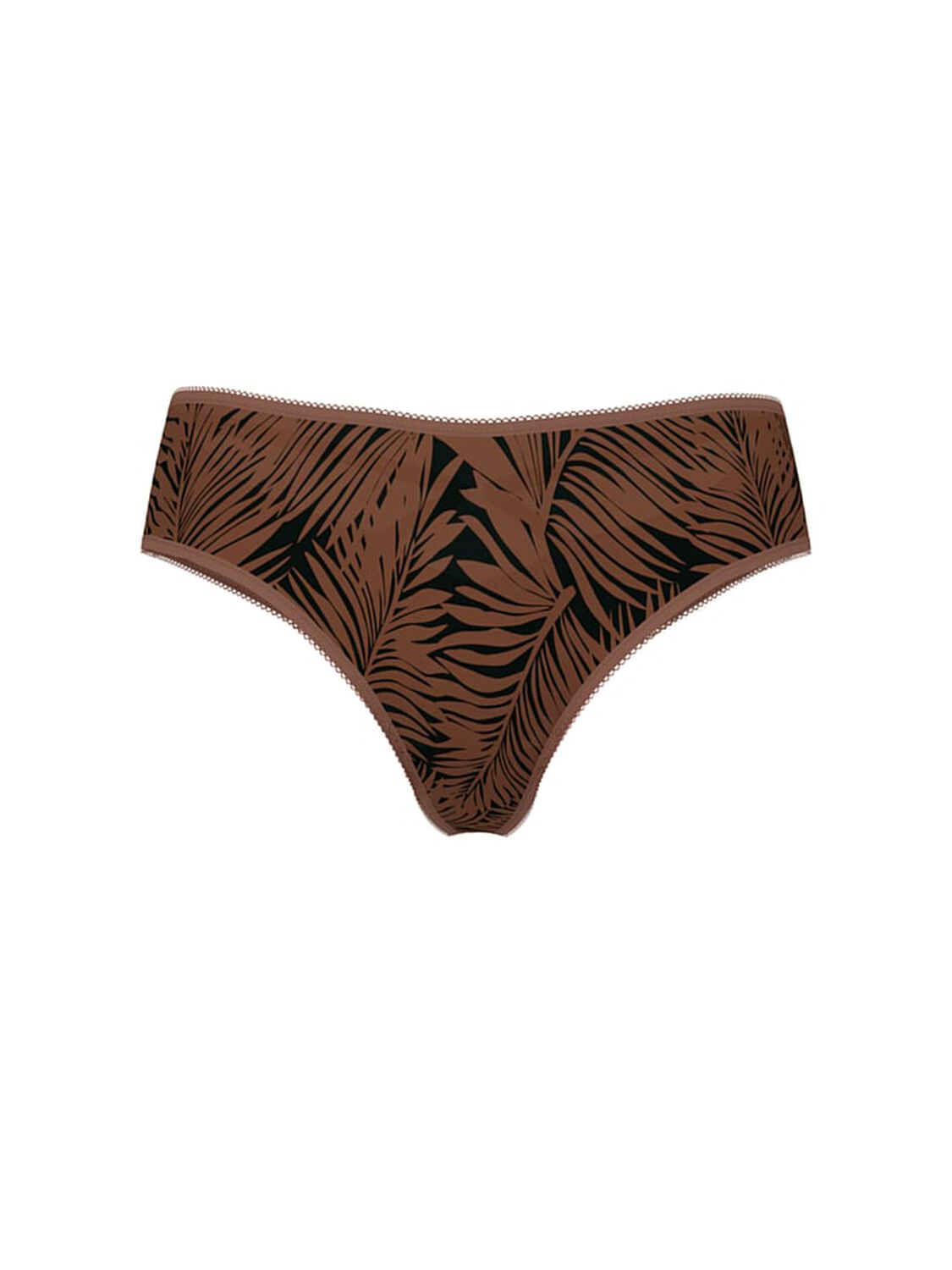 vs Very Sexy Strappy-Back Charm High-Leg Thong Panty Cocoa Palms 2 of 3 