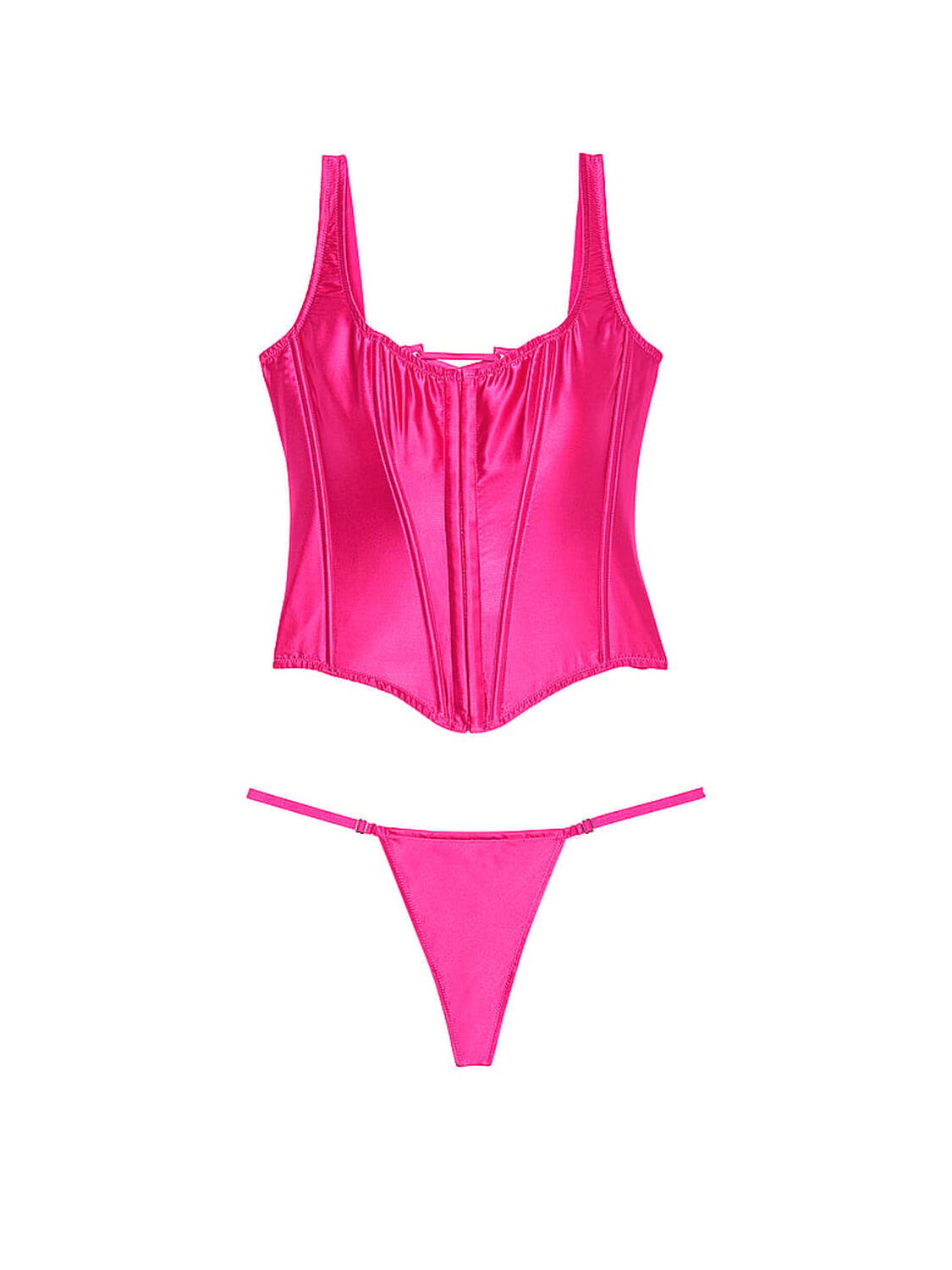 vs Very Sexy Classic Silk Corset Set Forever Pink 3 of 3 