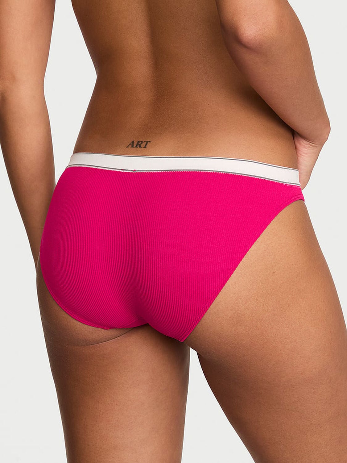 vs Seamless Seamless Logo Rib Bikini Panty Vibrant Fuchsia 2 of 2 
