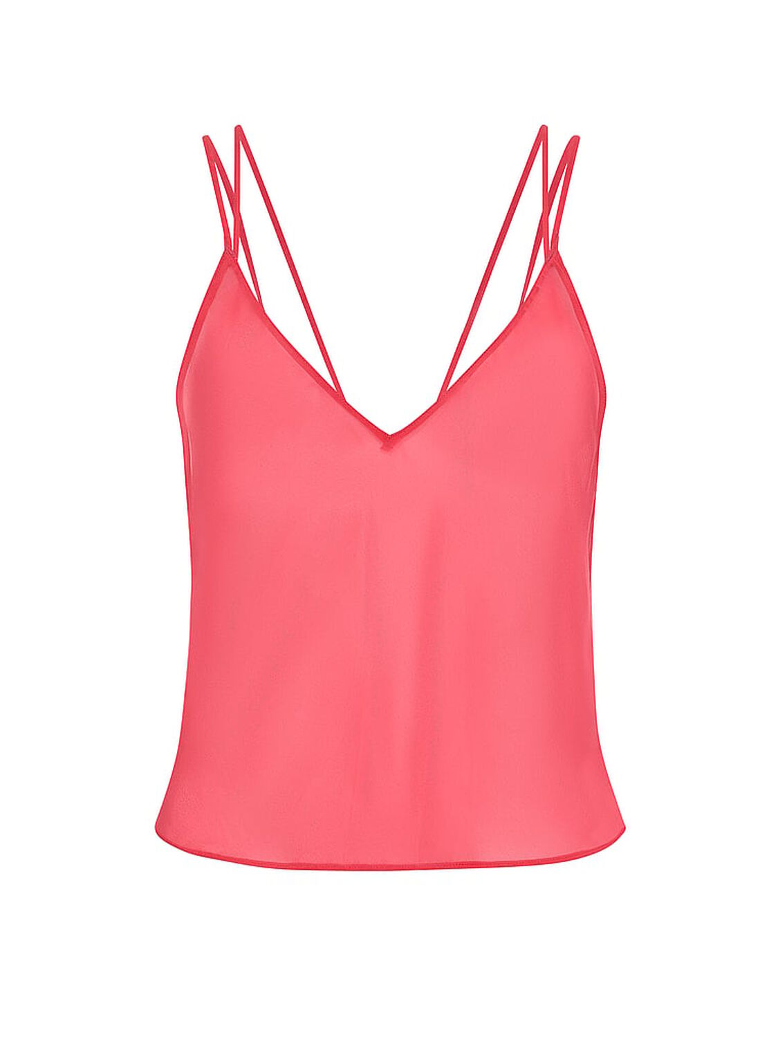 vs Victoria's Secret Chiffon Cami Wild Watermelon 3 of 4 