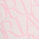 SoSoft&trade; Modal Long Pajama Set, Coconut White/Pink Logos, swatch