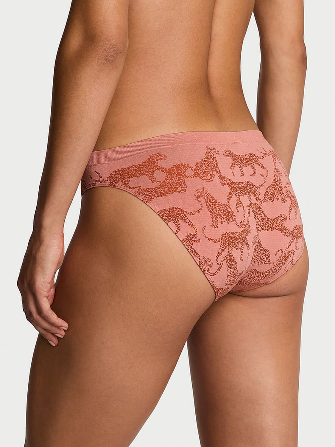 vs Seamless Seamless Bikini Panty Desert Blush Leopards 2 of 2 