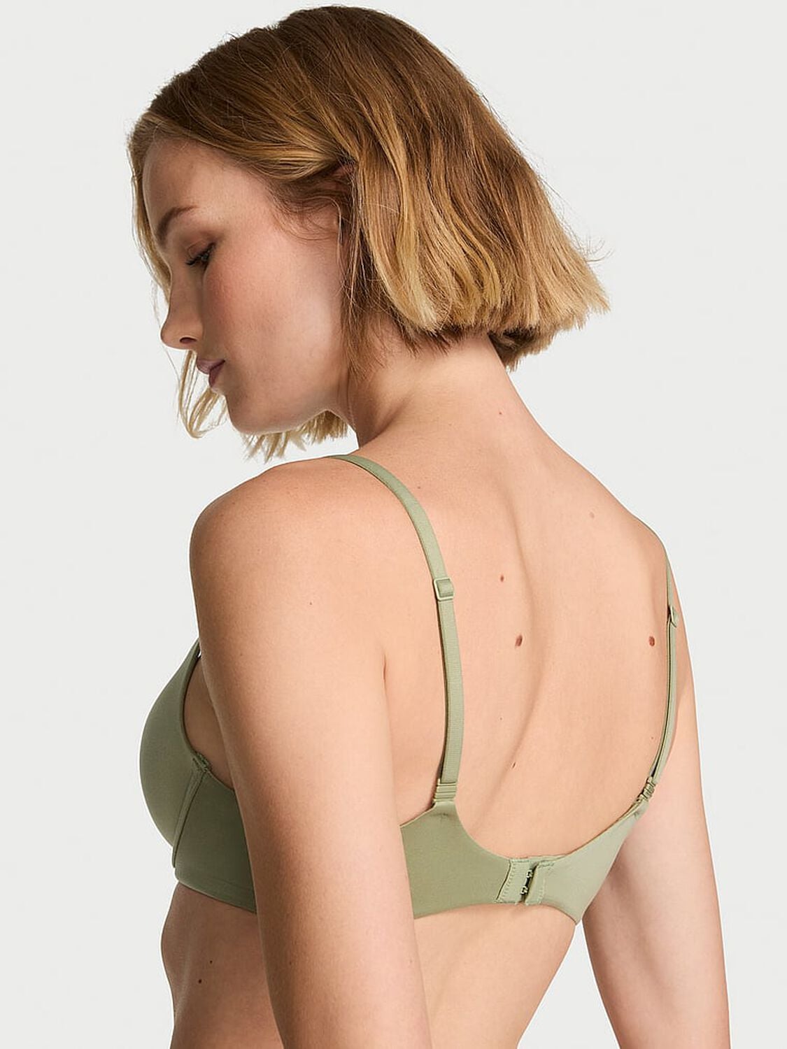 vs Body By Victoria Lightly Lined Smooth Demi Bra Fall Sage 2 of 3 