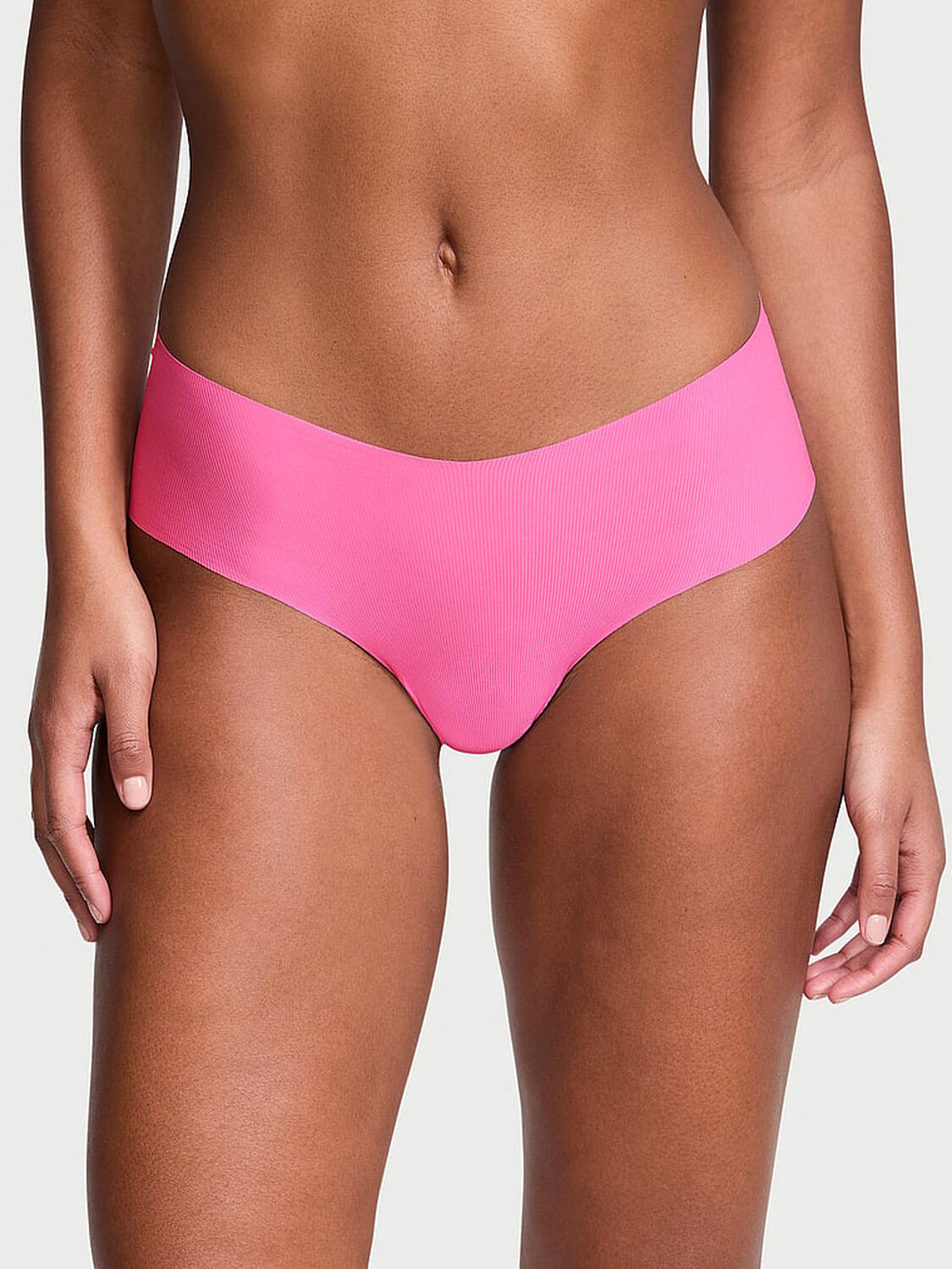 vs No-Show No-Show Ribbed Cheeky Panty Hollywood Pink 1 of 4 