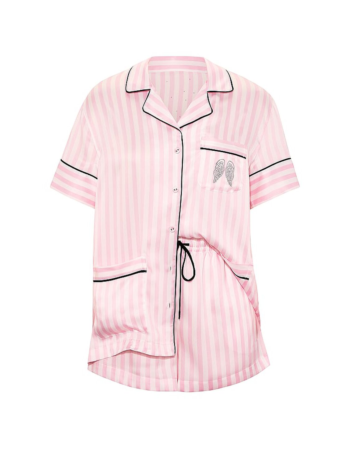 vs Victoria's Secret VSFS '26 Signature Satin Short Pajama Set Iconic Stripe 3 of 4 