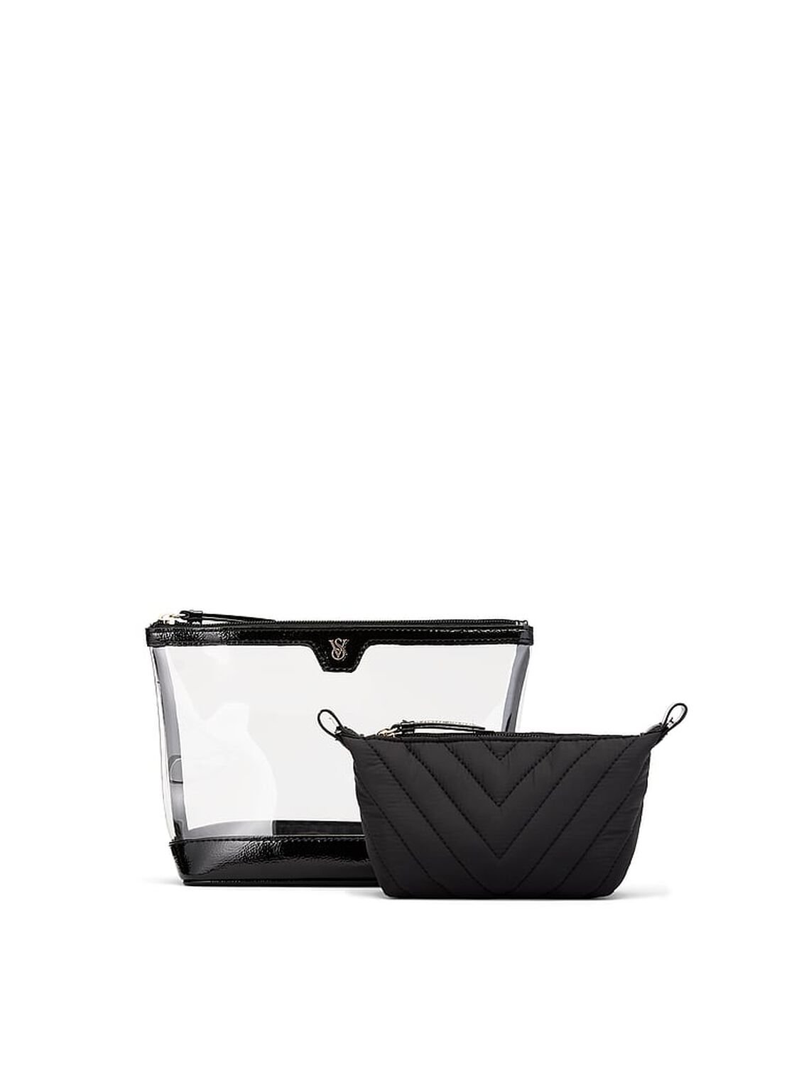 vs Victoria's Secret 2-Piece Makeup Bag Black 3 of 3 