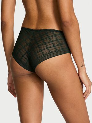 No-Show Plaid Mesh Cheeky Panty