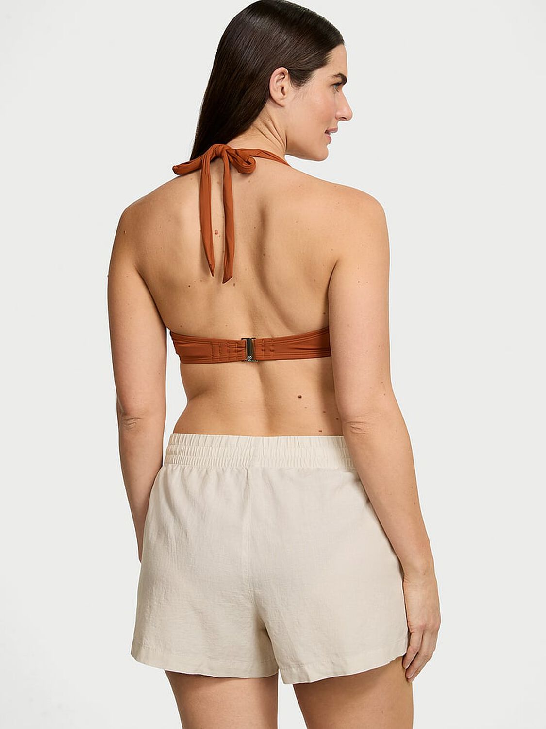 vs Victoria's Secret Swim Cover-Up Shorts Vanilla Bean 2 of 2 