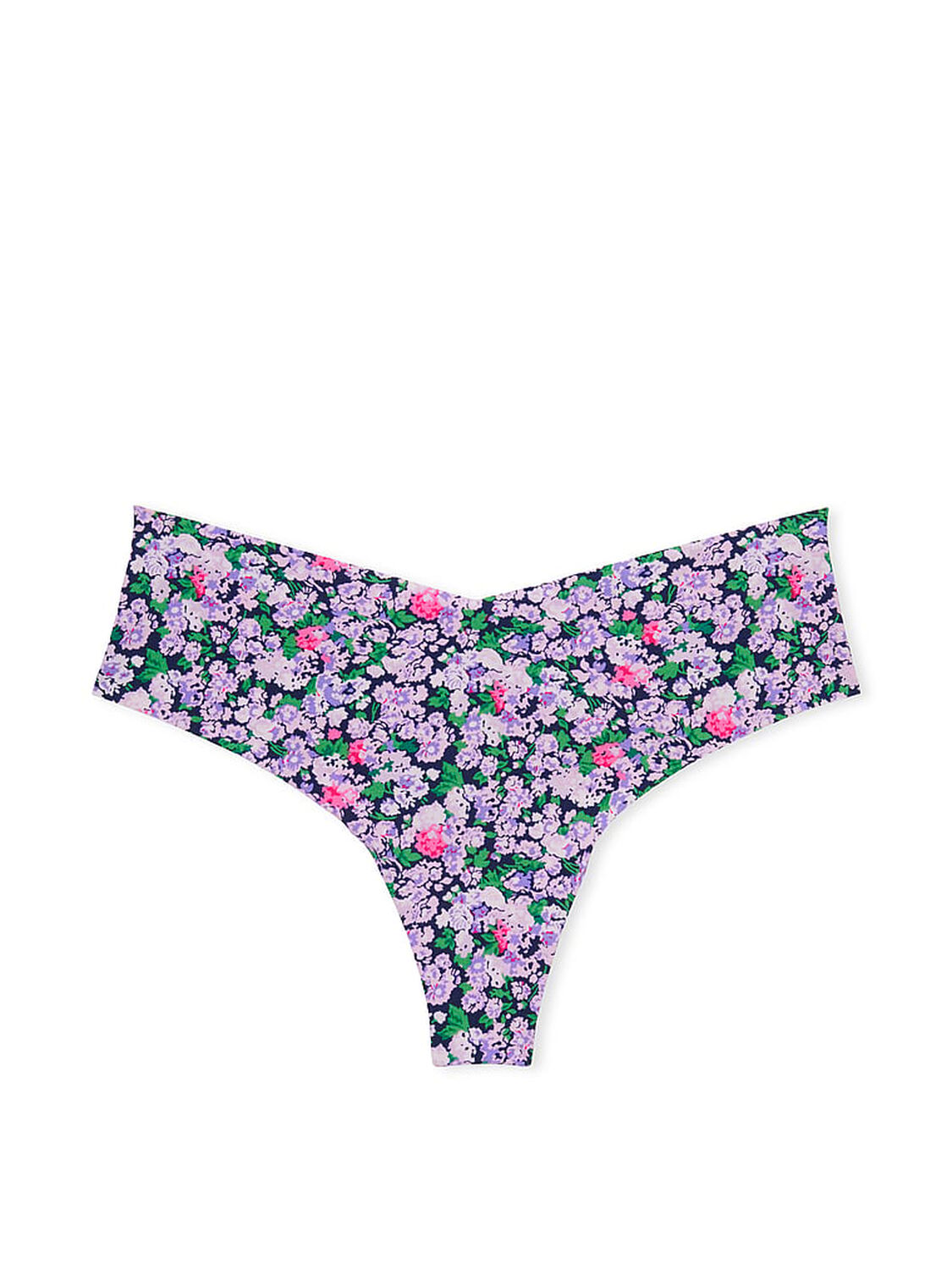 vs No-Show No-Show Thong Panty Ensign Navy Ditsy Floral 3 of 3 
