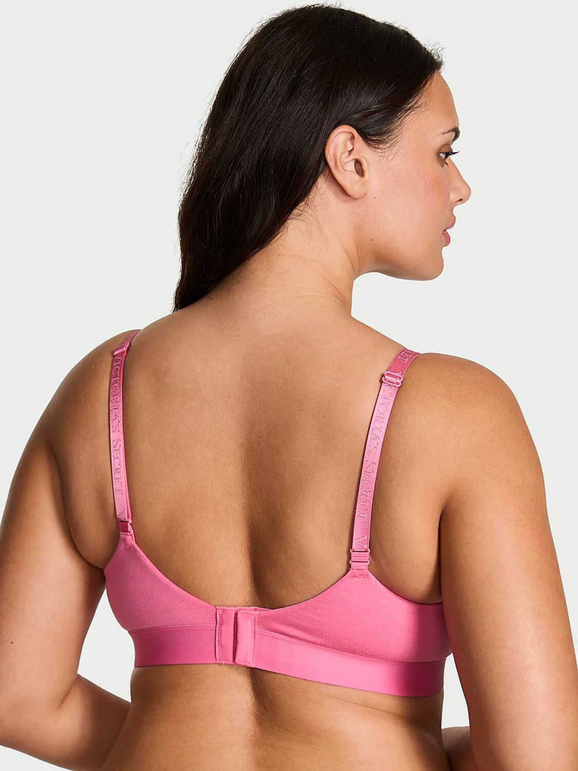 vs The T-Shirt Shine Patch Lightly Lined Demi Bra Rose Garden Pink 2 of 3 
