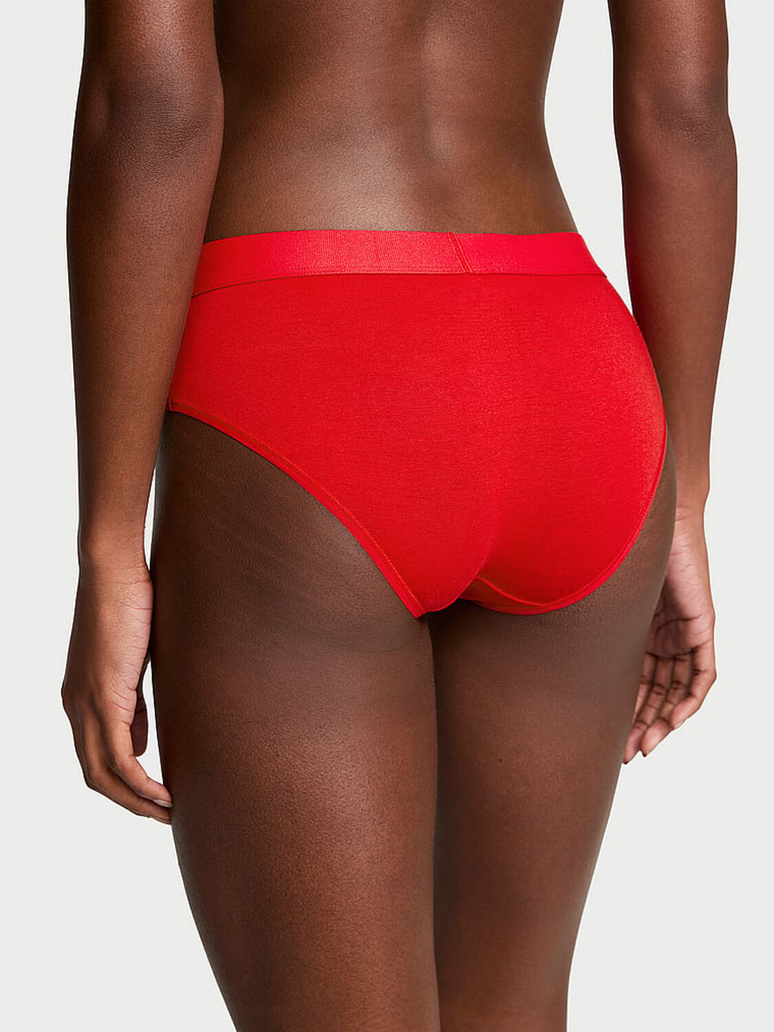 vs Cotton Logo Cotton Shine Patch Hiphugger Panty Lipstick 2 of 4 