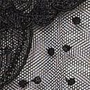 Sheer Rose Dot Babydoll Set, BLACK, swatch