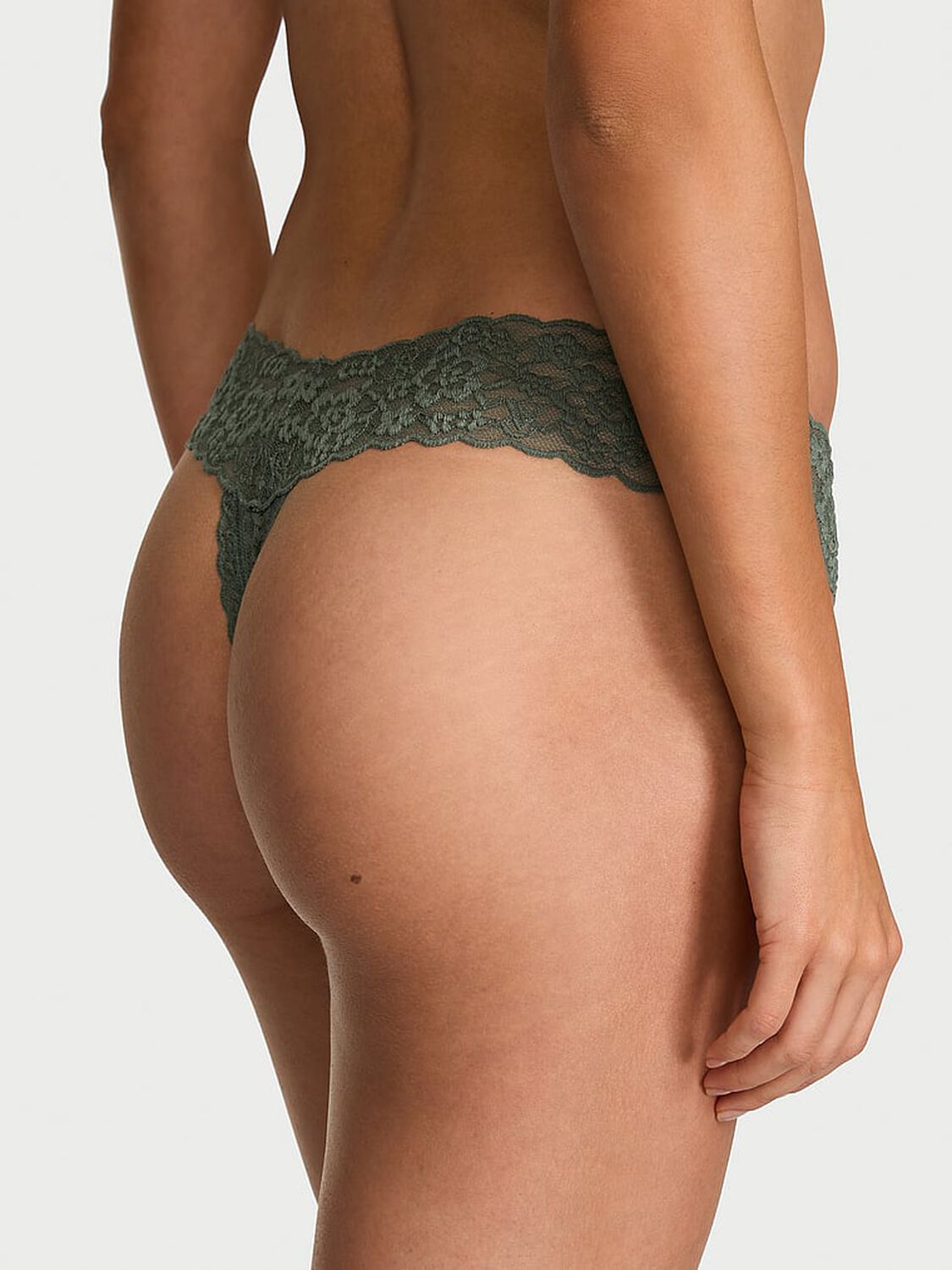 vs The Lacie Lace Thong Panty Faded Sage 2 of 3 
