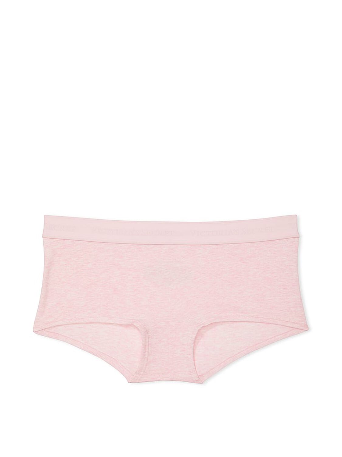 vs Cotton Logo Cotton Boyshort Panty Heather Pink Petal 3 of 3 