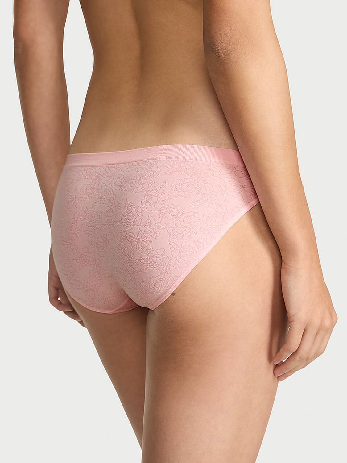 vs Seamless Seamless Bikini Panty Angel Pink Sketch Floral 2 of 3 