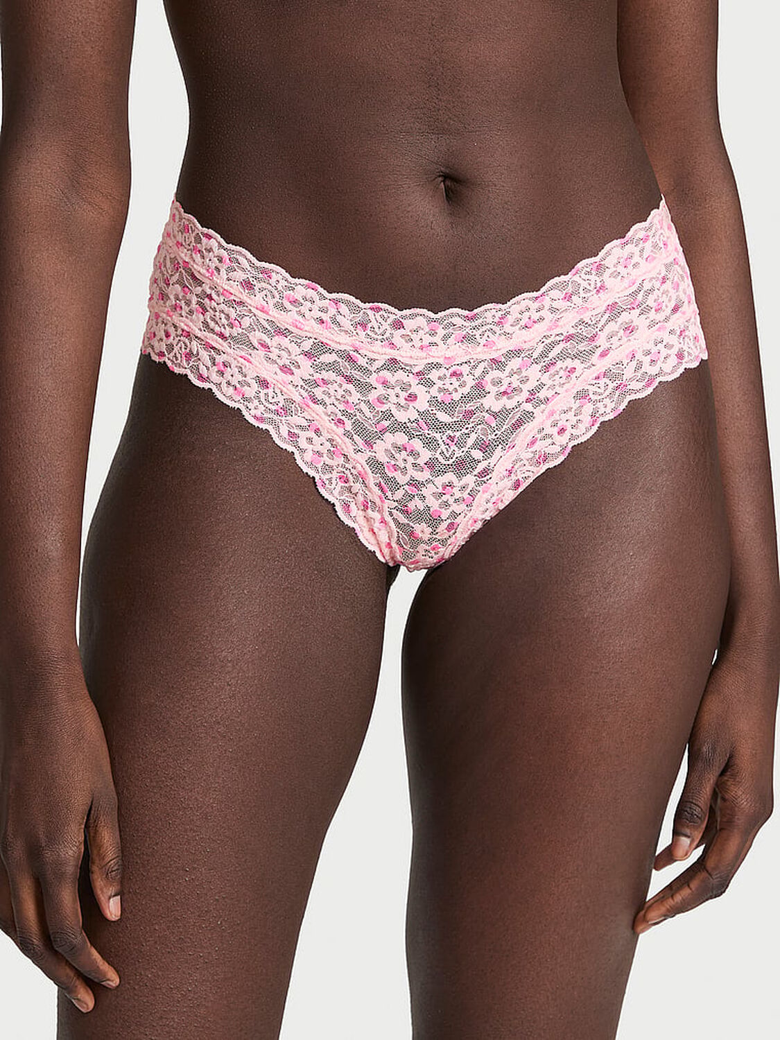 vs The Lacie Blossom Lace Cheeky Panty Purest Pink Dots 1 of 3 