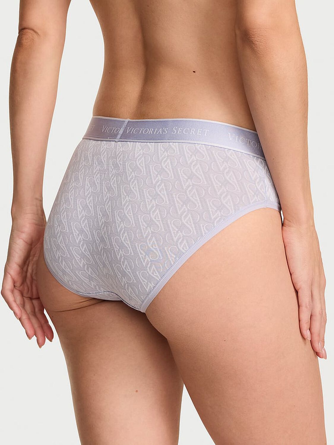vs Cotton Logo Cotton Hiphugger Panty Icy Lavender Vs Lock Up 2 of 3 