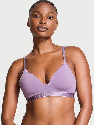 Lightly Lined Wireless Lace-Trim Bra