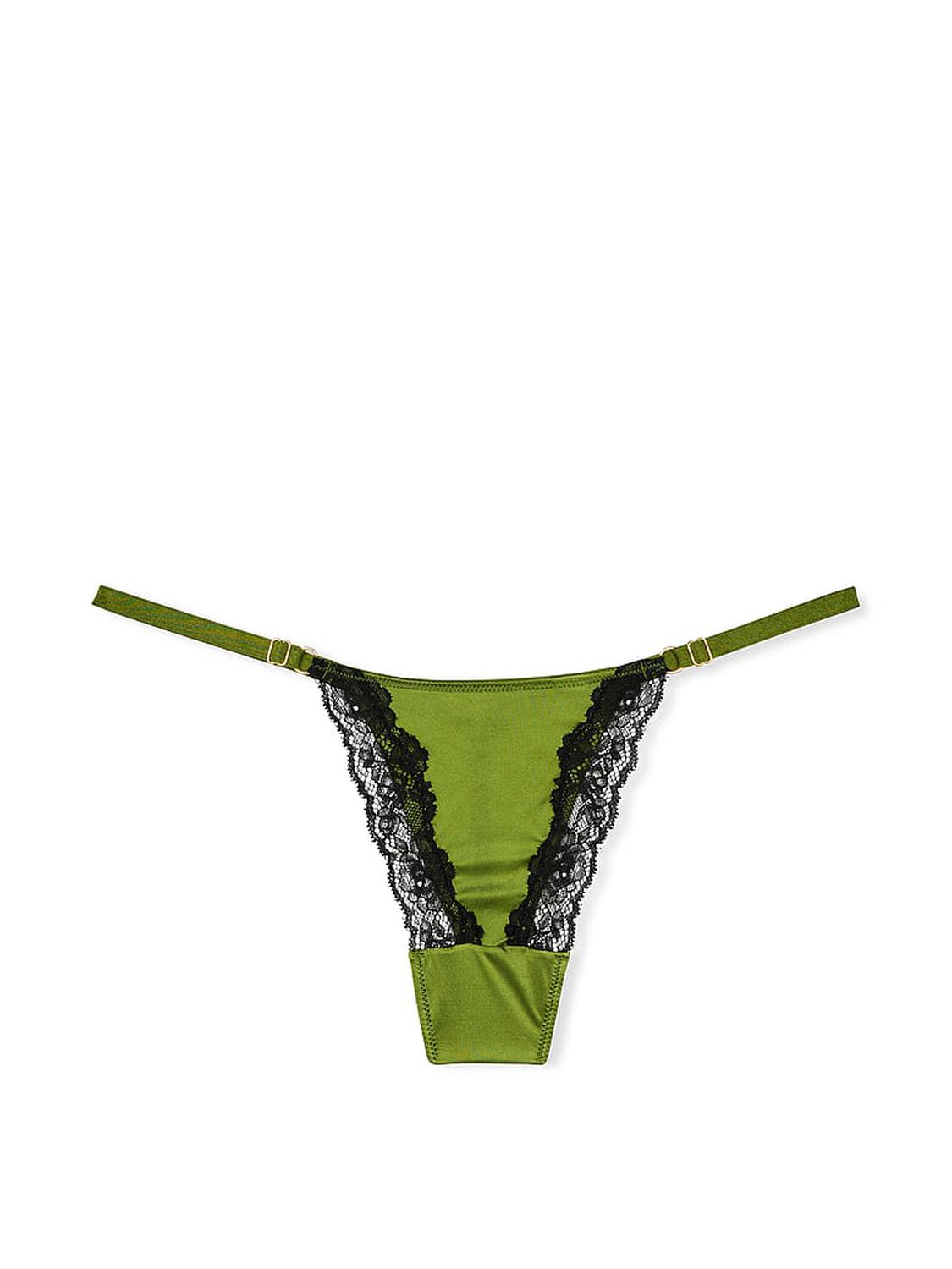 vs Very Sexy Lace-Trim High-Leg Adjustable V-String Panty Perfect Pear 3 of 4 