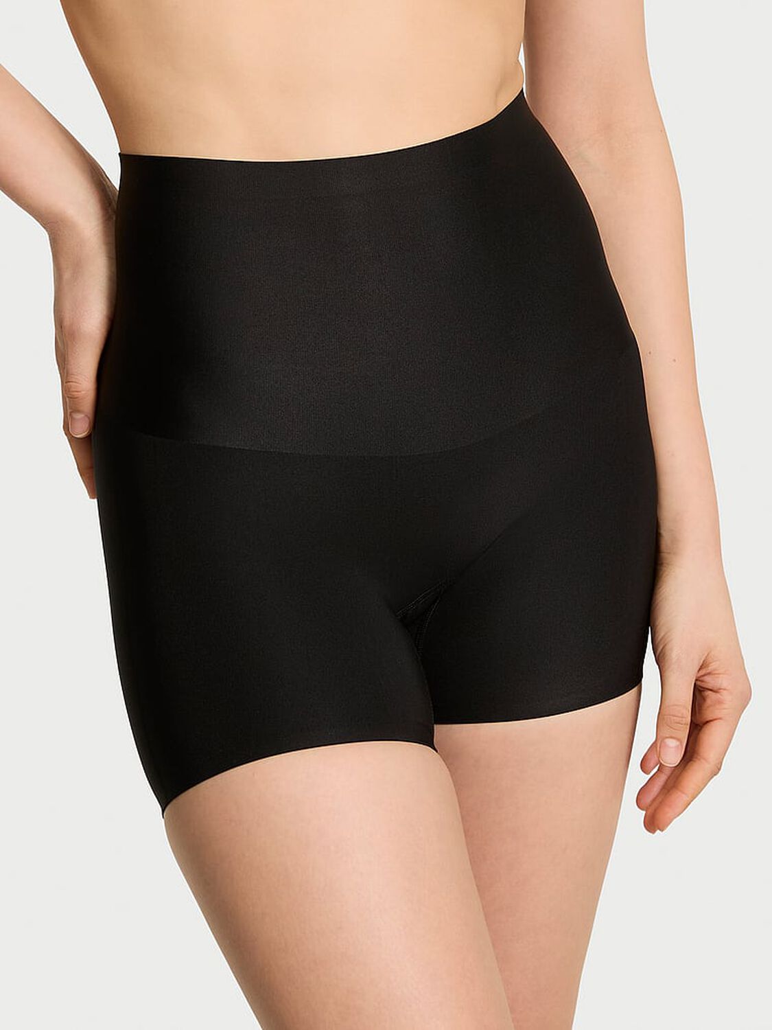 vs Body By Victoria SmoothingShimmer&trade; Shorts Black 1 of 3 