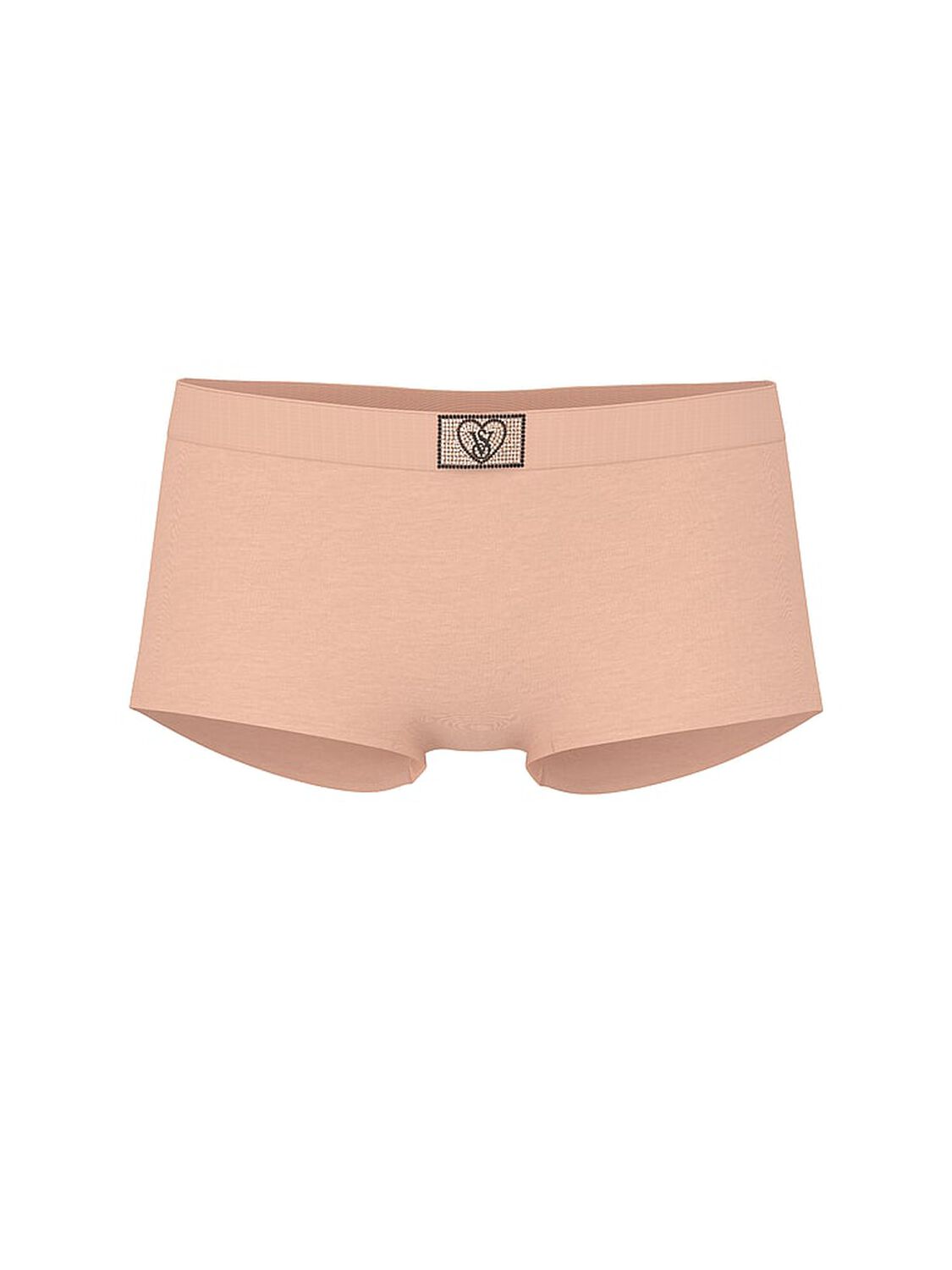 vs Cotton Logo Cotton Heart Shine Patch Boyshort Panty Pink Gin 3 of 3 