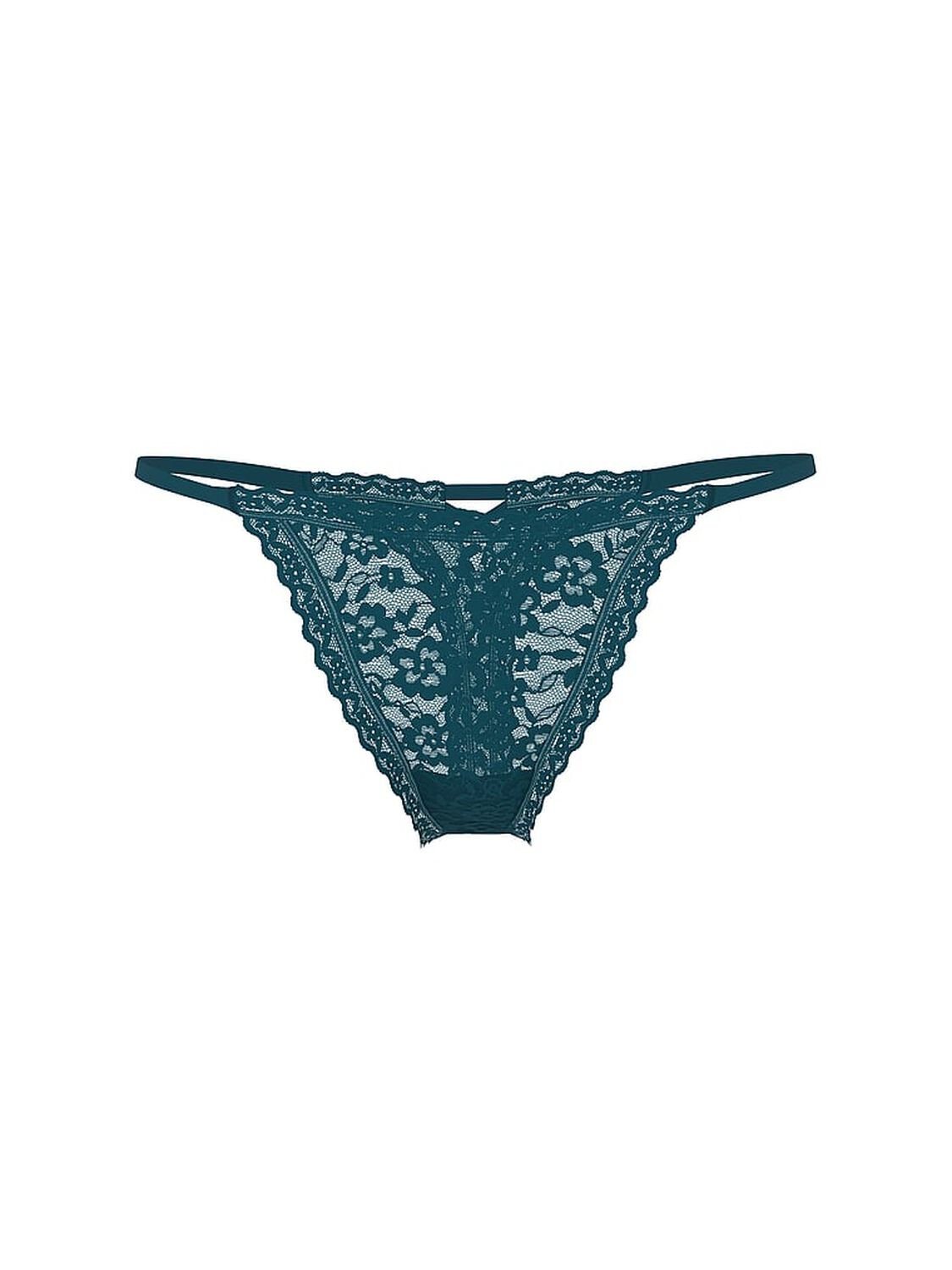 vs The Lacie Lace Strappy-Back String Thong Panty Teal Haze 3 of 3 