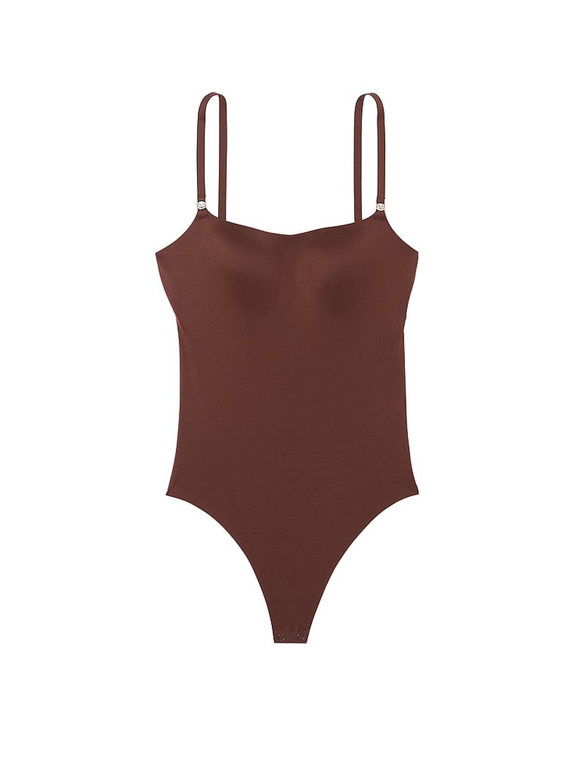 vs Victoria's Secret BODYWEAR by Victoria with FeatherSoft™ Innovation Lightly Lined Bodysuit Ganache 3 of 4 