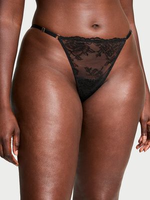 Rose Lace Adjustable V-String Panty