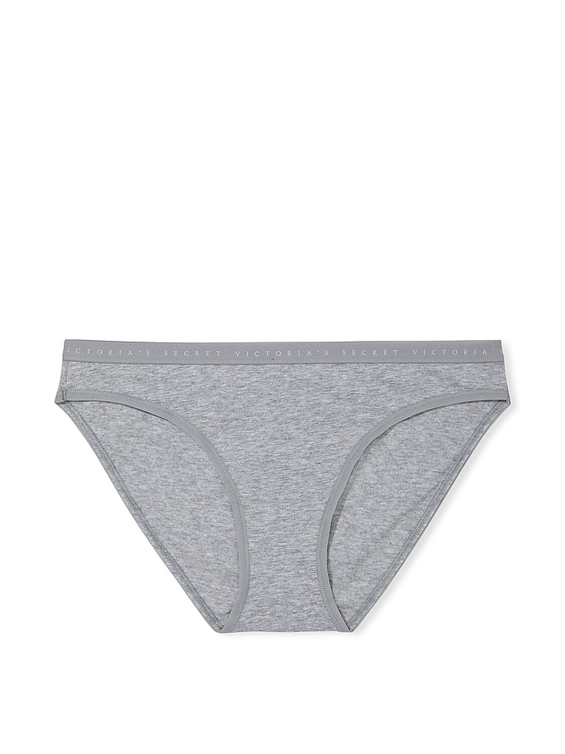 vs Victoria's Secret Stretch Cotton Bikini Panty Medium Heather Grey 4 of 4 