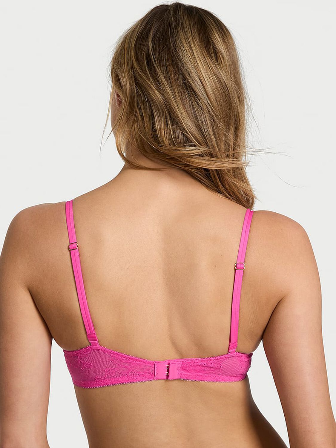 vs Very Sexy Rose Lace Push-Up Bra Ultra Pink 2 of 4 