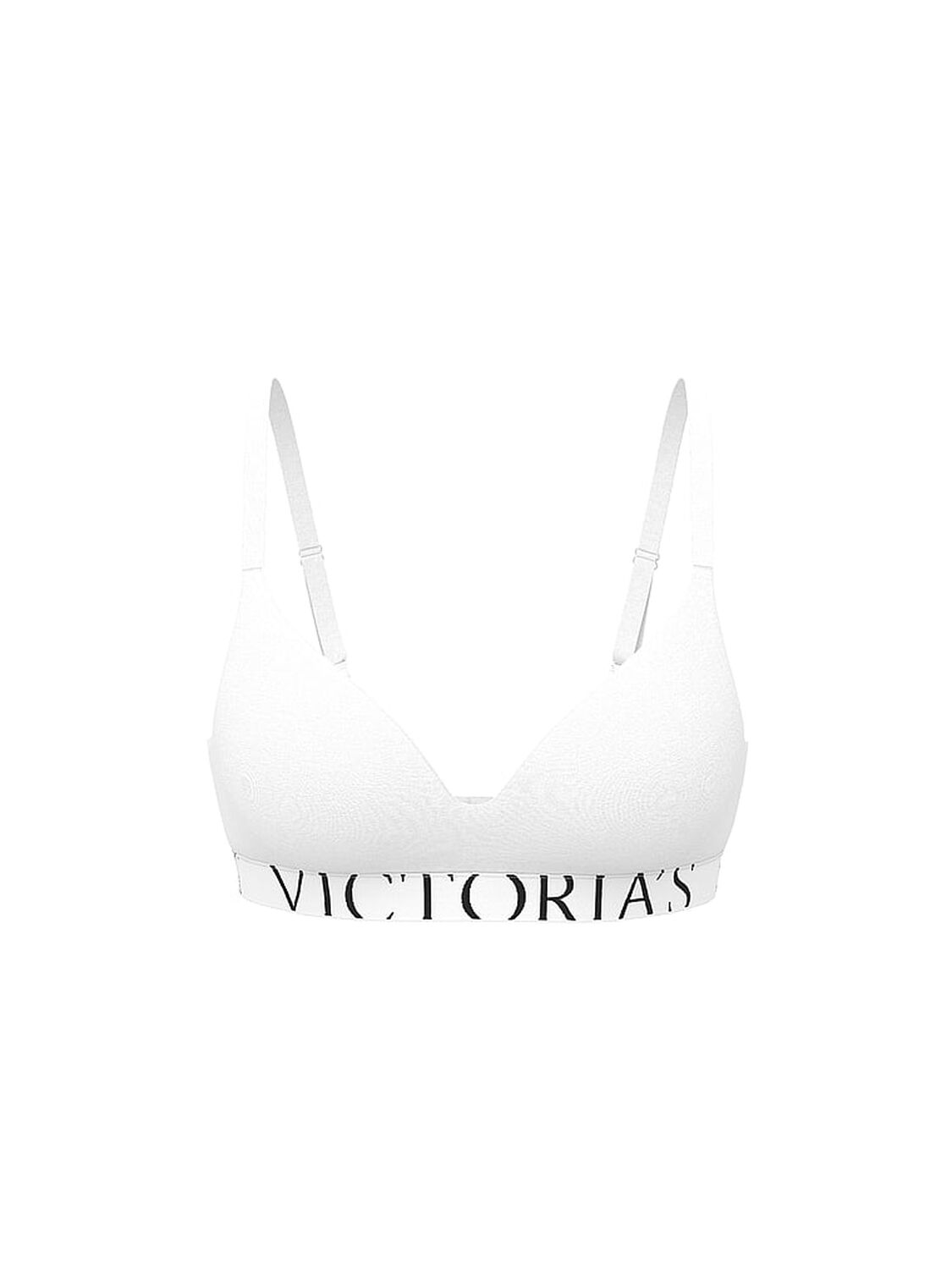 vs The T-Shirt Cotton Exploded Logo Lightly Lined Wireless Bra Vs White 3 of 3 