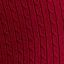 Luxe Cable-Knit Flare Lounge Pants, Red Lacquer, swatch