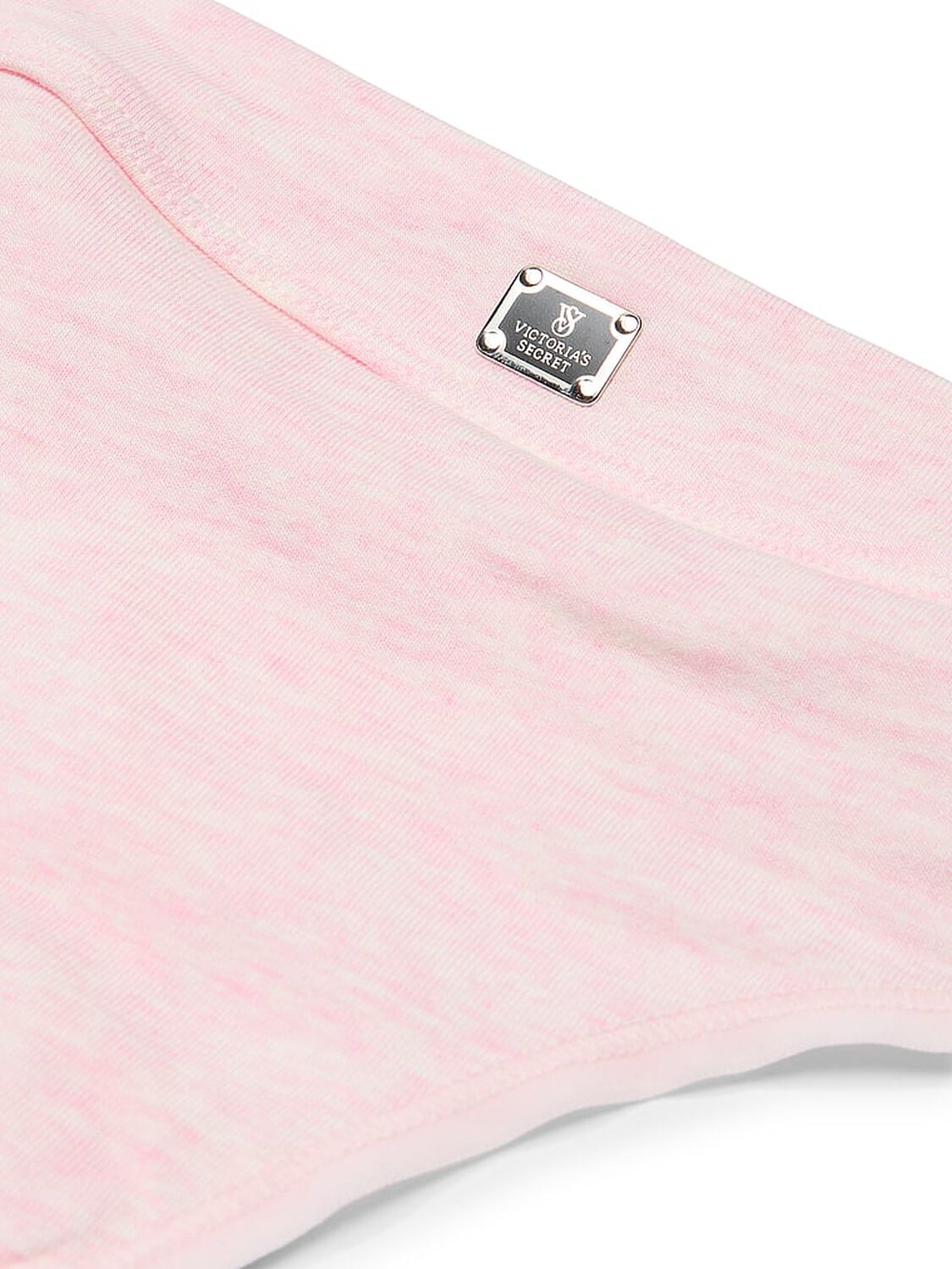 vs Cotton Logo Cotton Thong Panty Heather Pink Petal 3 of 4 