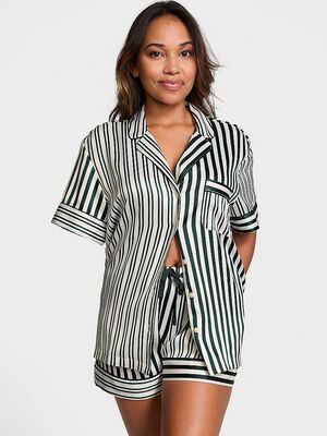 Glazed Satin Short Pajama Set