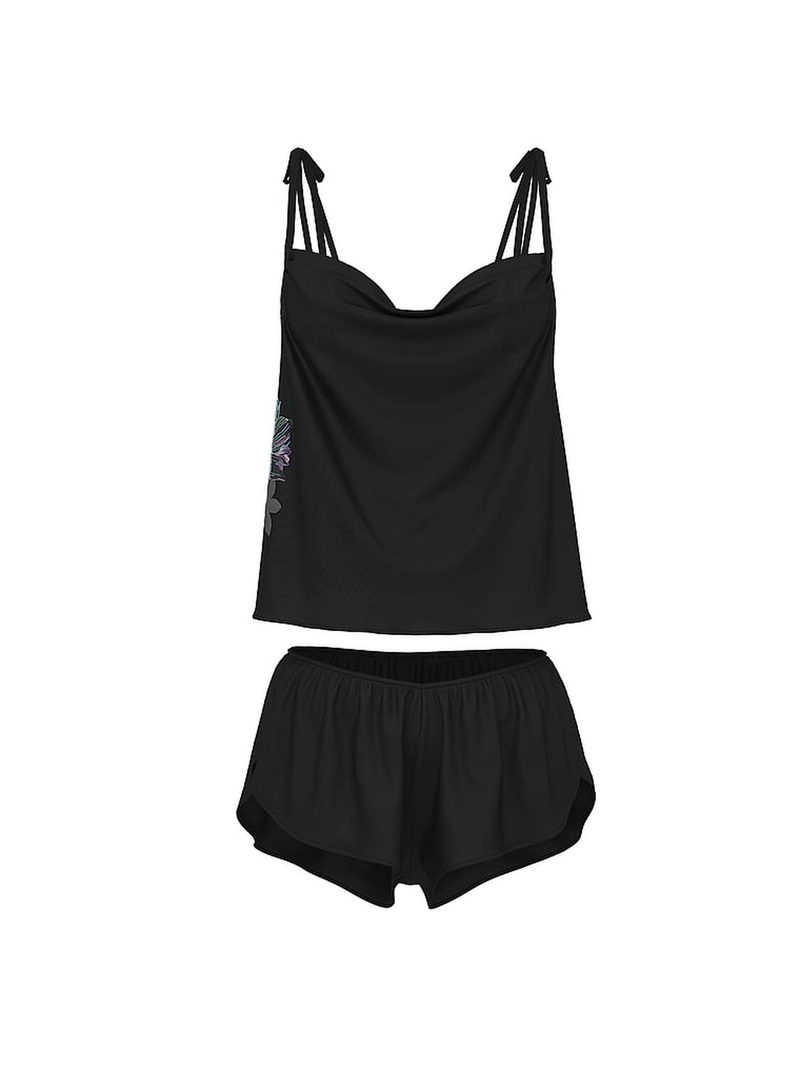 vs Very Sexy Electric Orchid Embroidery Satin Cami Set Electric Orchid Embroidery 3 of 3 