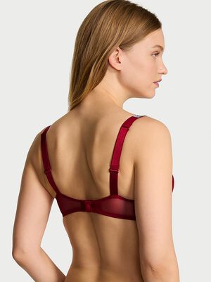 Bombshell Add-2-Cups Shine Strap Rose Lace Push-Up Bra