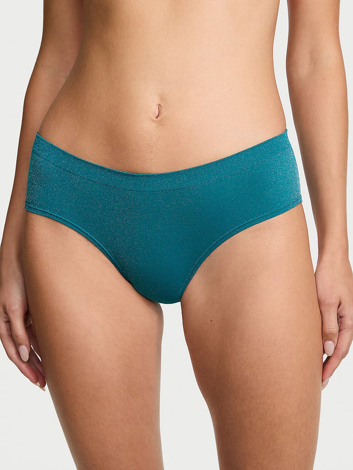 vs Seamless Seamless Shimmer Hiphugger Panty Parrot Blue 1 of 3 