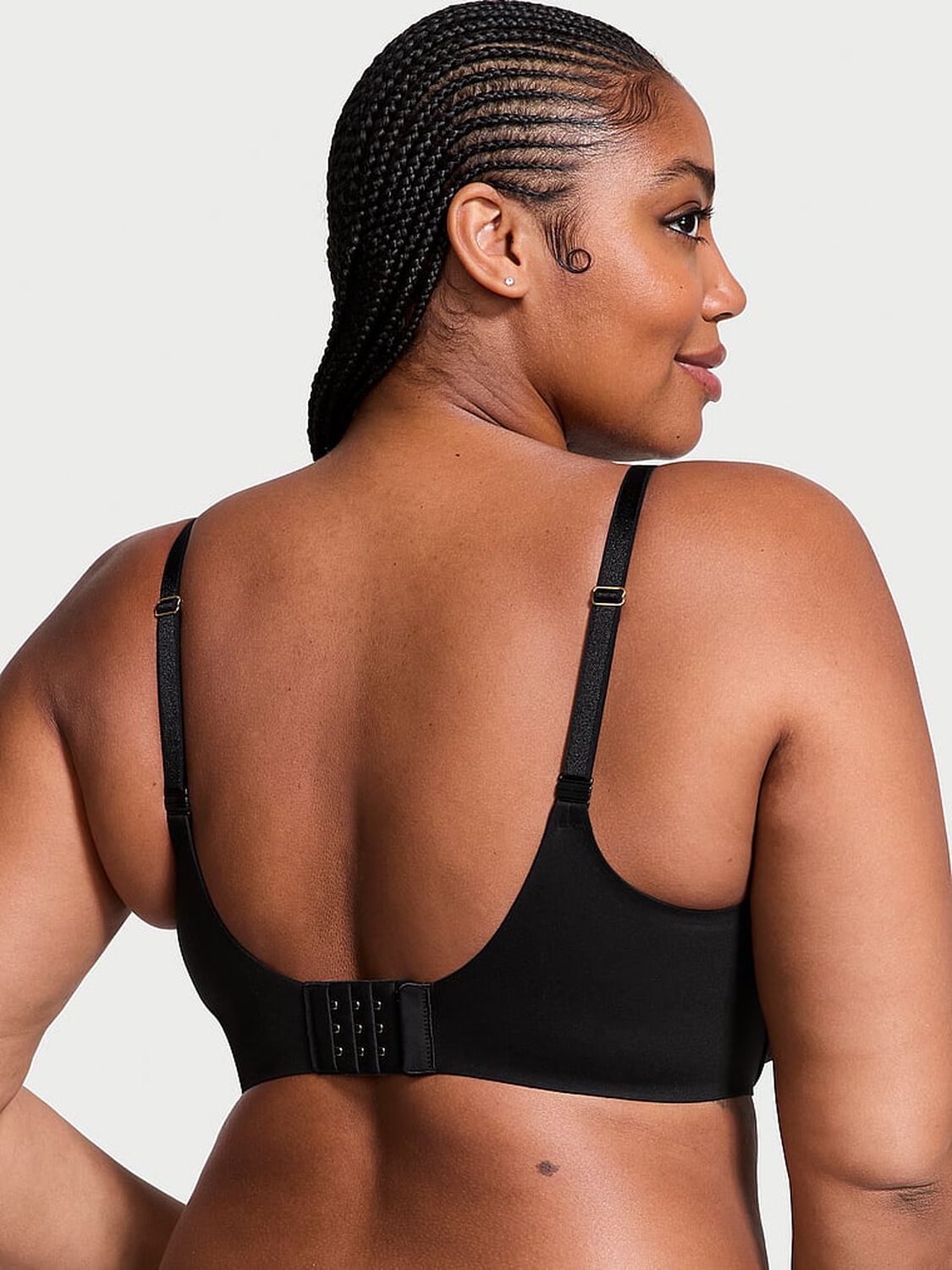 vs Dream Angels Smooth Lightly Lined Demi Bra Black 2 of 4 