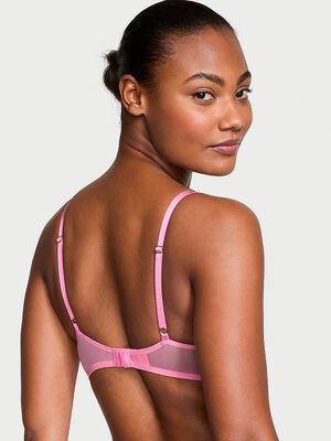 Wicked Unlined Boho Floral Embroidery Balconette Bra